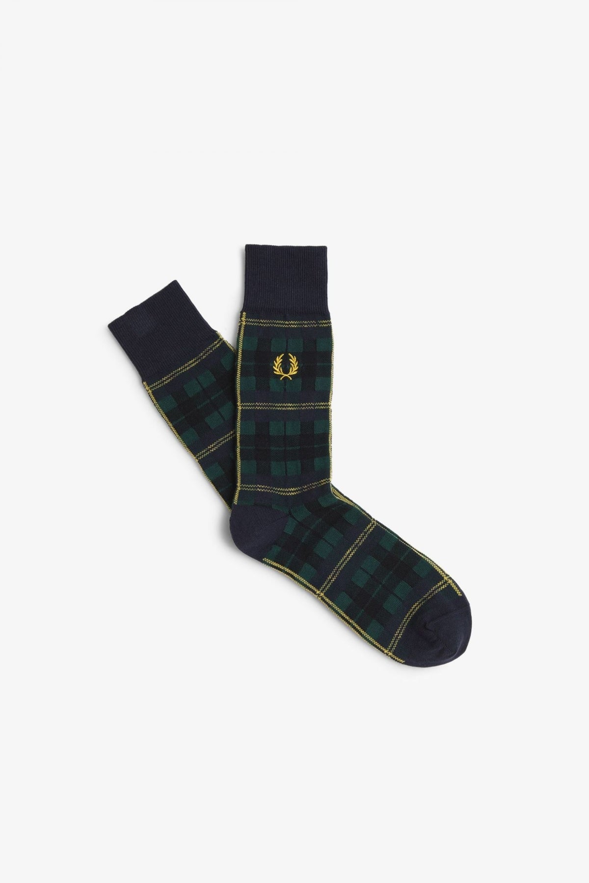 FRED PERRY CHECK SOCK en color NAVY  (1)