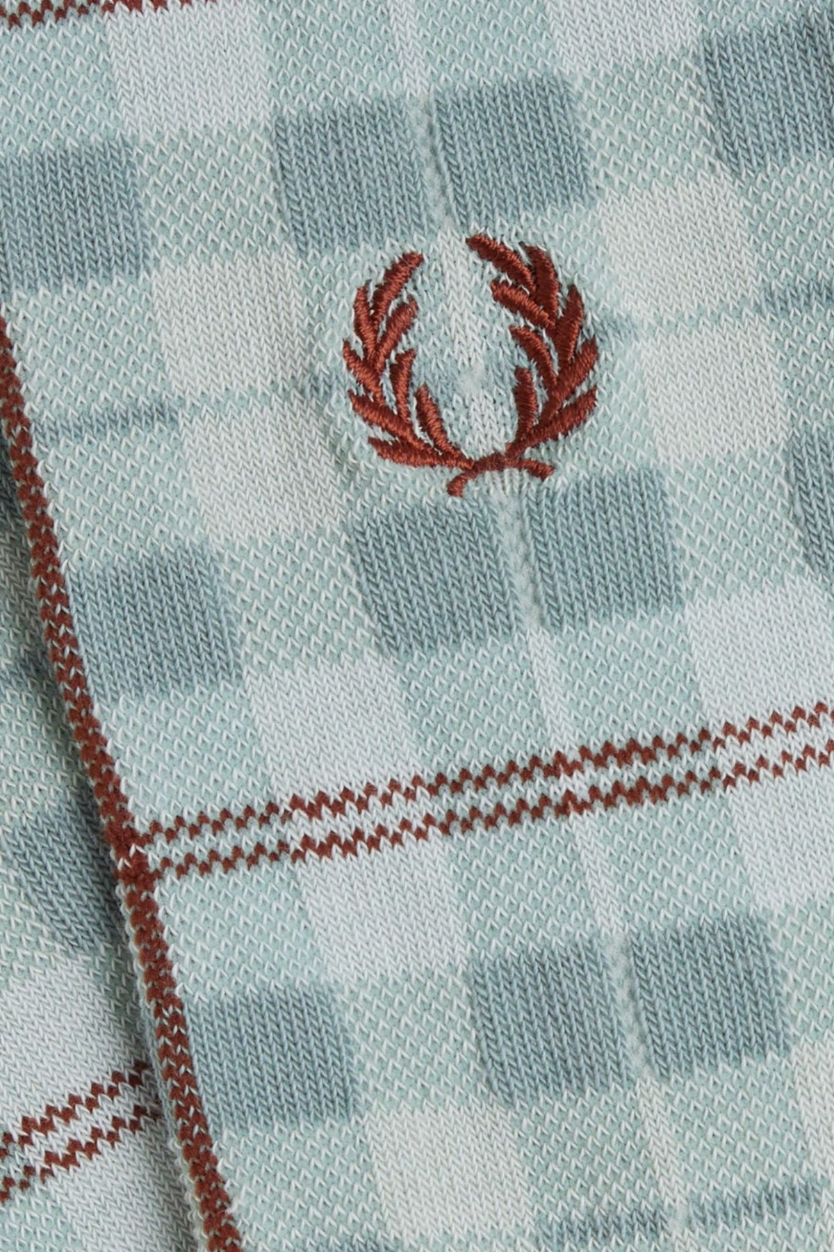 FRED PERRY CHECK SOCK en color XSLVRBL  (2)