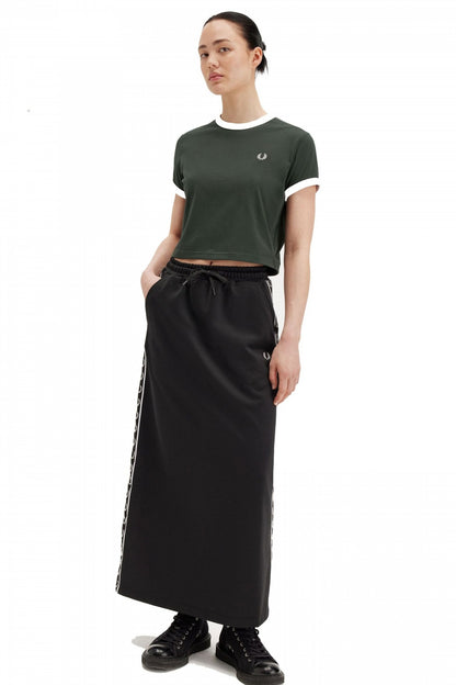 FRED PERRY CROPPED RINGER T-SHI en color XGREEN  (4)