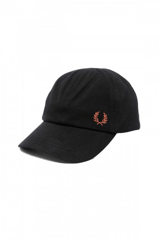 FRED PERRY PIQUE CLASSIC CAP en color SBLKSHD  (1)