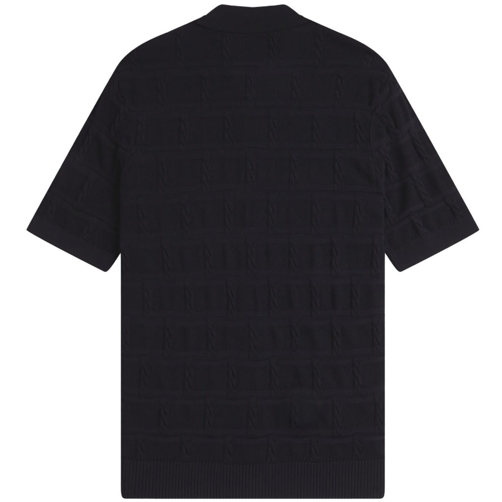 FRED PERRY CABLE DETAIL KNITTED en color BLACK  (5)