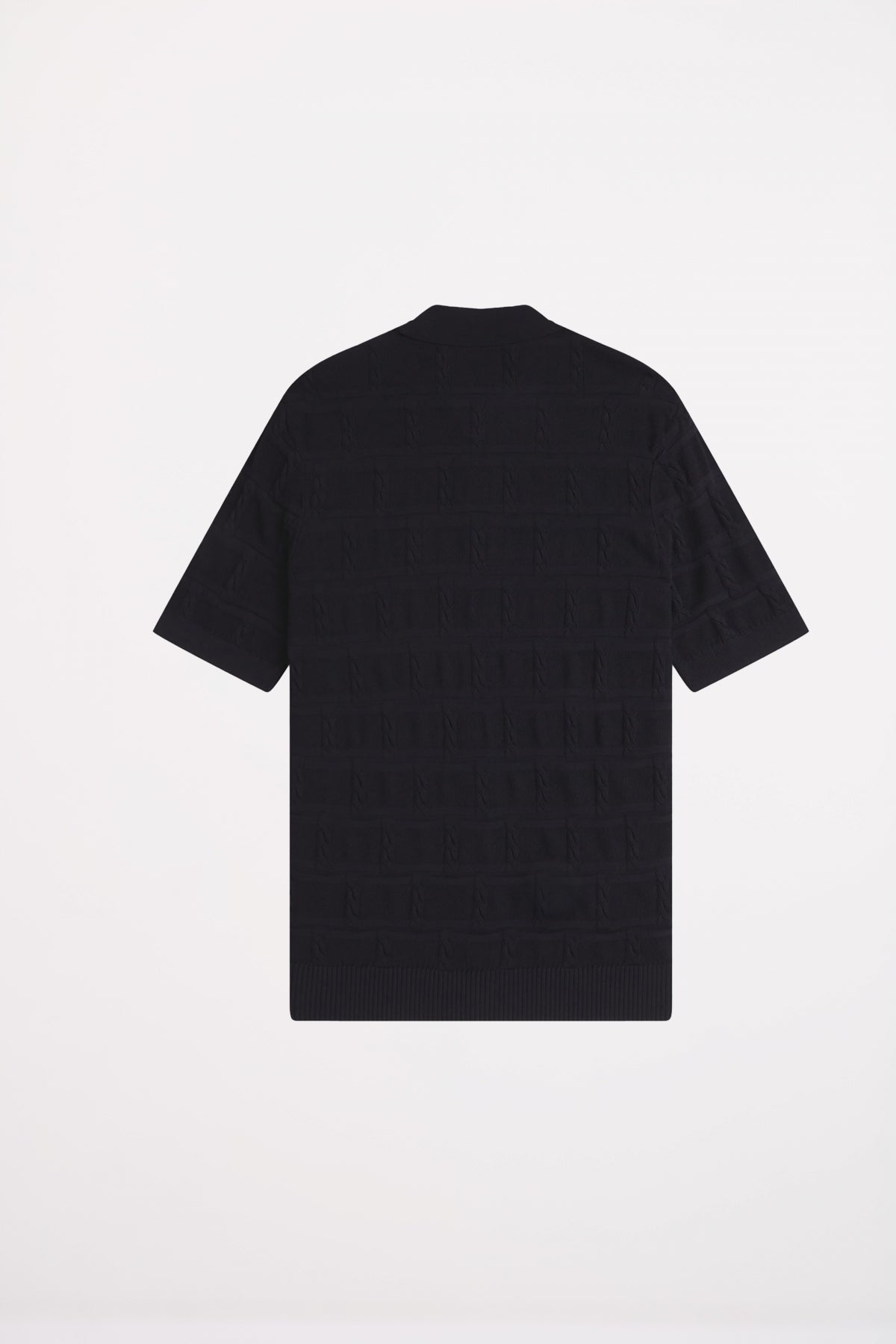 FRED PERRY CABLE DETAIL KNITTED en color BLACK  (2)