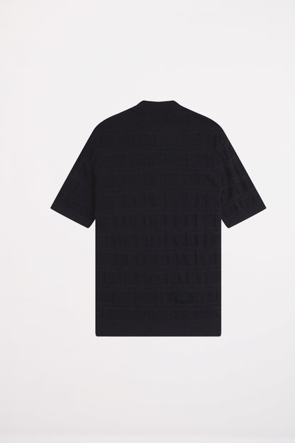 FRED PERRY CABLE DETAIL KNITTED en color BLACK  (2)