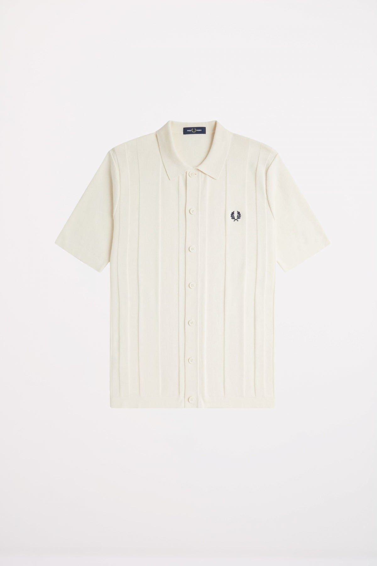 FRED PERRY BUTTON THROUGH SS SH en color ECRU  (2)