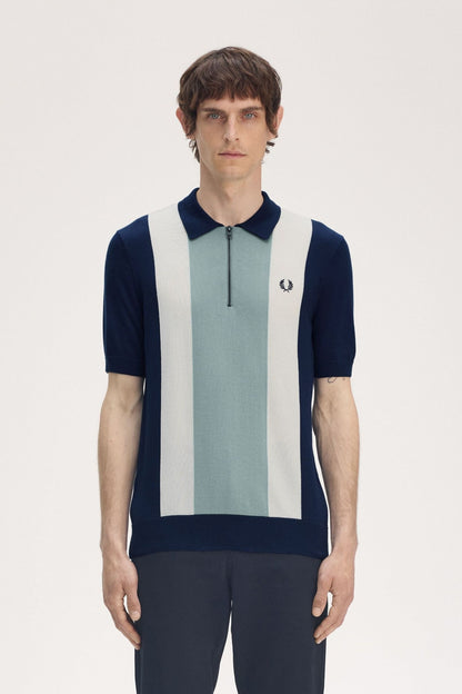 FRED PERRY VERTICAL STRIPE ZIP  en color YBLUE  (1)