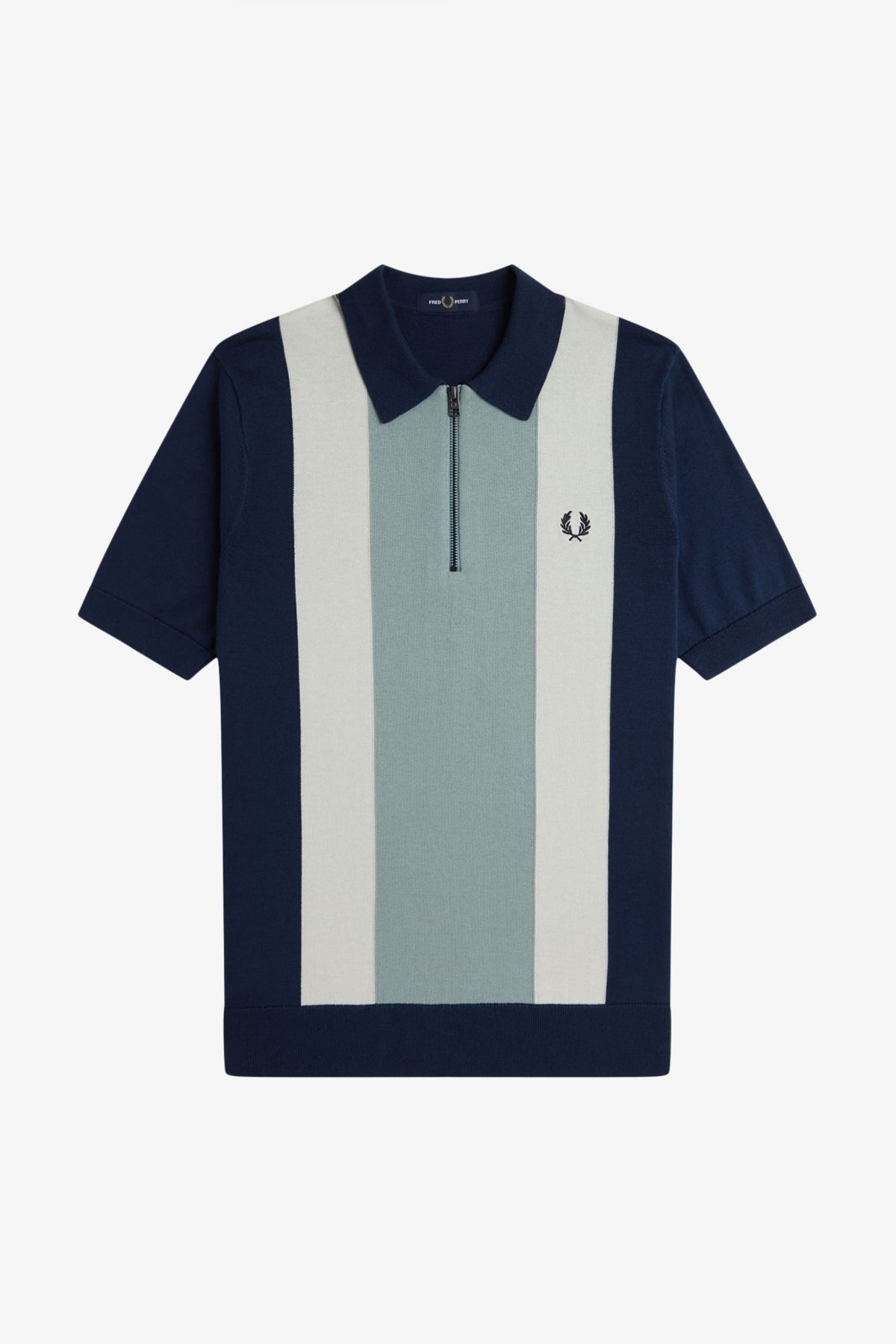 FRED PERRY VERTICAL STRIPE ZIP  en color YBLUE  (2)