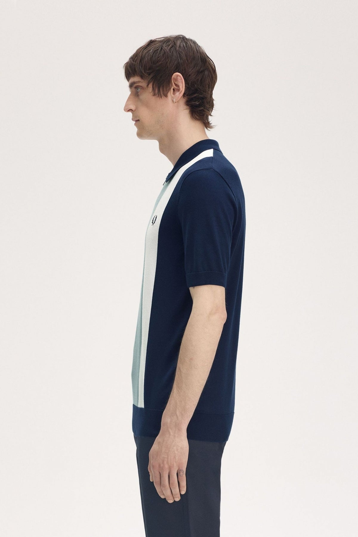 FRED PERRY VERTICAL STRIPE ZIP  en color YBLUE  (3)
