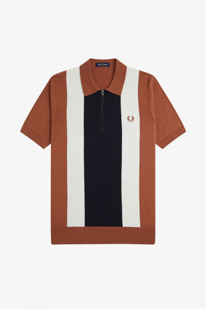 FRED PERRY VERTICAL STRIPE ZIP  en color YCNNMN  (2)