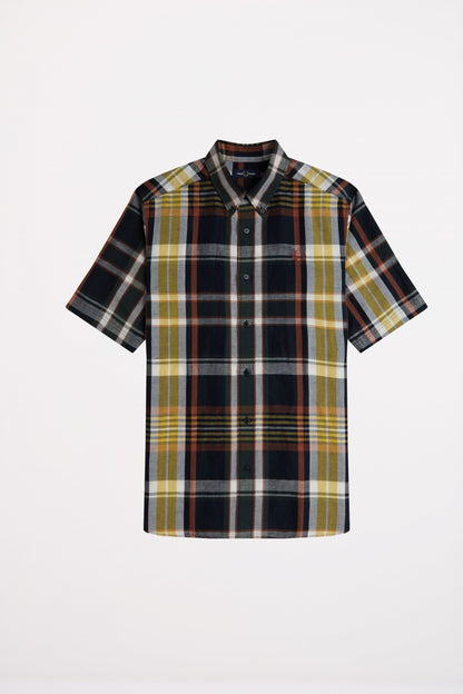 FRED PERRY MADRAS CHECK SHORT S en color NAVY  (2)