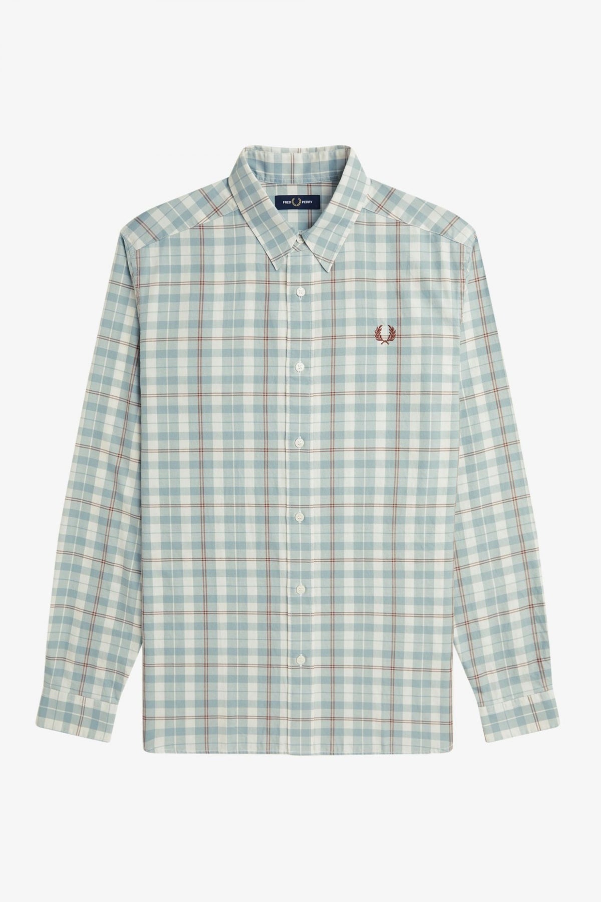 FRED PERRY TWILL TARTAN SHORT S en color ECRU  (2)