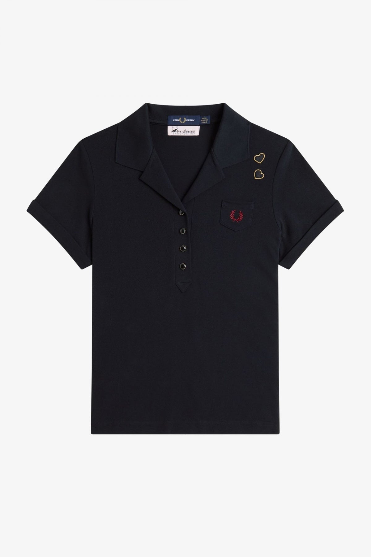 FRED PERRY POCKET DETAIL POLO S en color BLACK  (2)