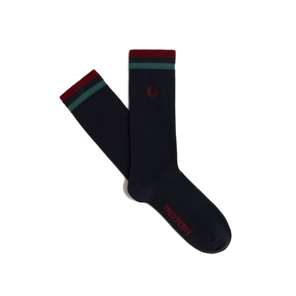 FRED PERRY TIPPED SPORTS SOCK en color NAVY  (3)
