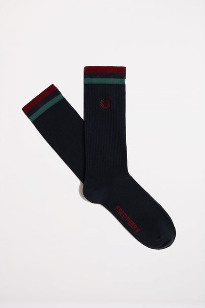 FRED PERRY TIPPED SPORTS SOCK en color NAVY  (1)