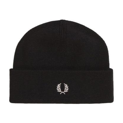 FRED PERRY  CLASSIC BEANIE  en color BLACK  (4)