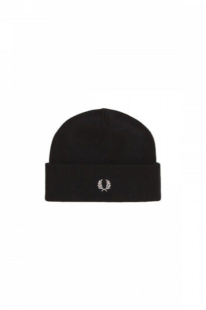 FRED PERRY  CLASSIC BEANIE  en color BLACK  (1)