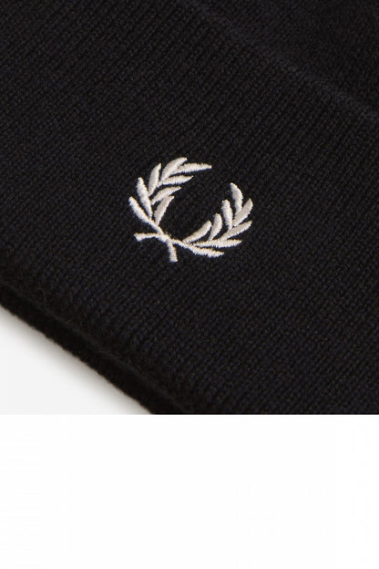 FRED PERRY  CLASSIC BEANIE  en color BLACK  (2)