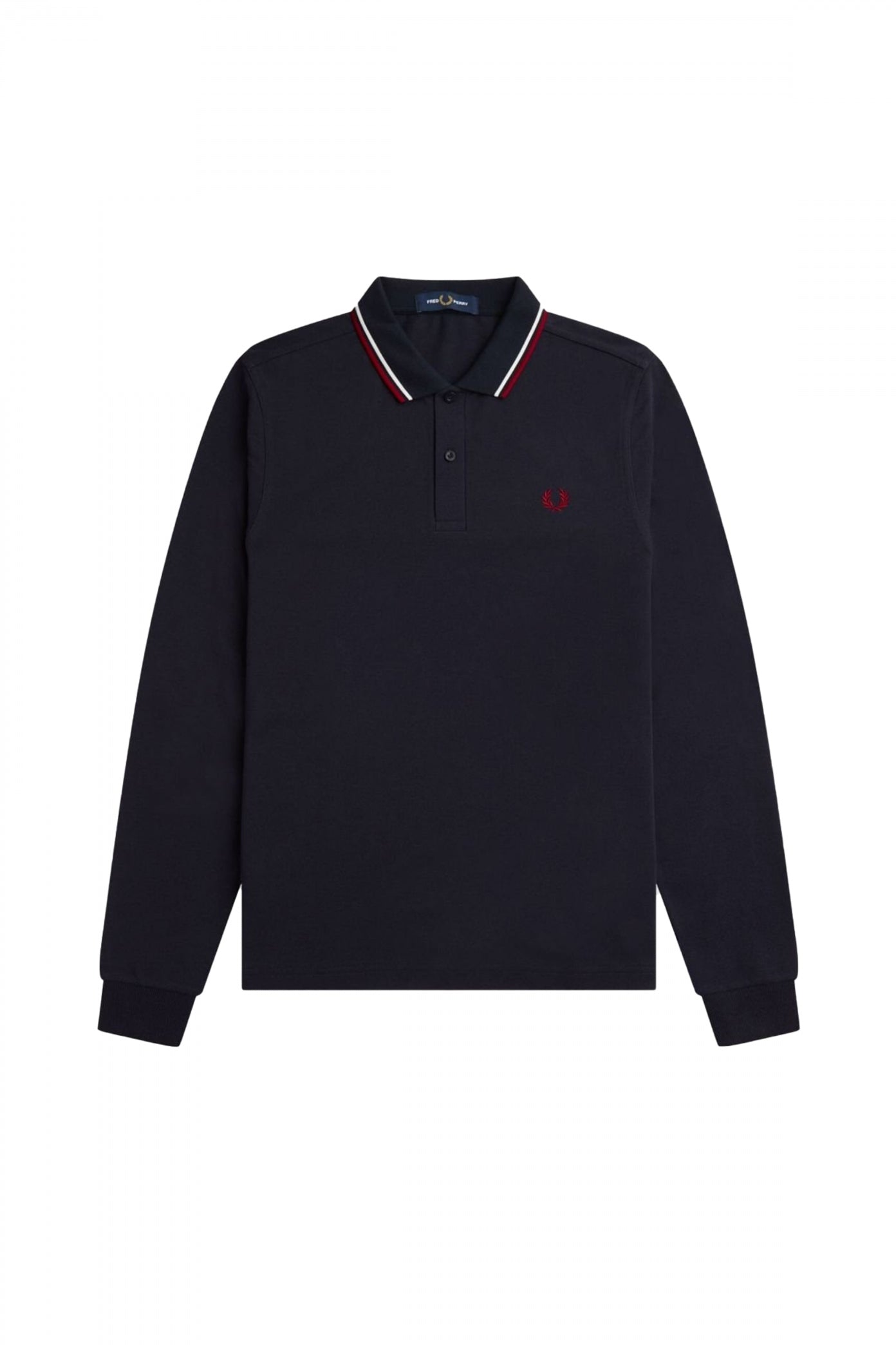 FRED PERRY LS TWIN TIPPED SHIRT en color TNVYWHTR  (2)