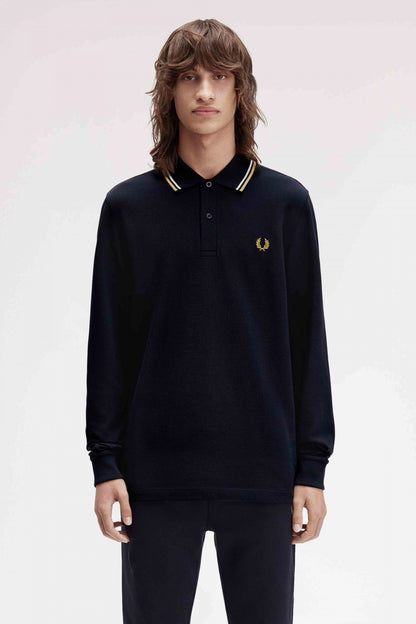 FRED PERRY LS TWIN TIPPED SHIRT en color WNVYCR  (1)