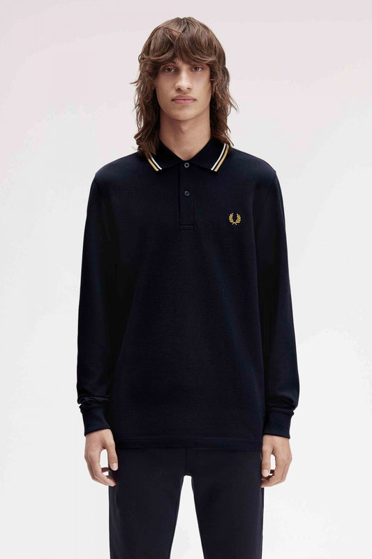 FRED PERRY LS TWIN TIPPED SHIRT en color WNVYCR  (1)