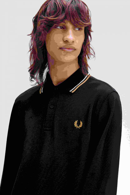 FRED PERRY LS TWIN TIPPED SHIRT en color WNVYCR  (4)