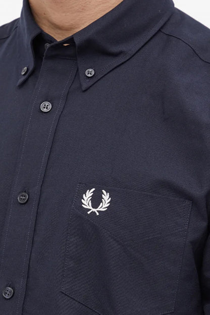 FRED PERRY OXFORD SHIRT en color NAVY  (4)