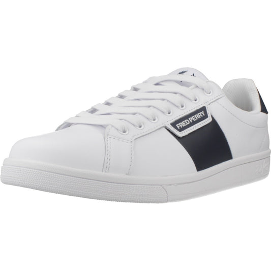FRED PERRY LEATHER BRANDE en color WHITE  (1)