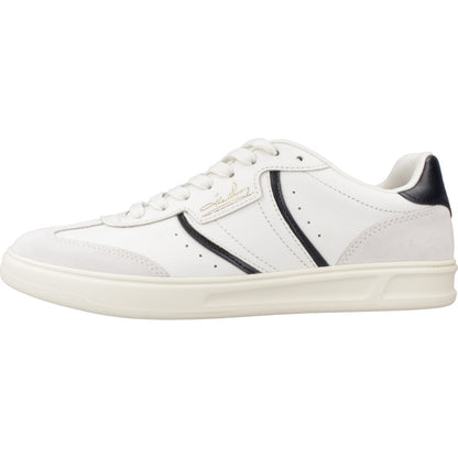 FRED PERRY  B EMBOSSED LEATHER en color SNWWHT  (2)