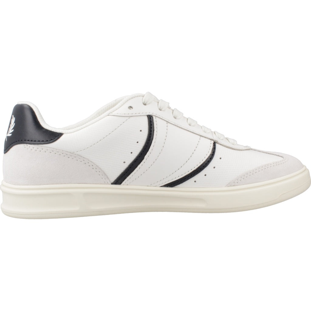 FRED PERRY  B EMBOSSED LEATHER en color SNWWHT  (4)