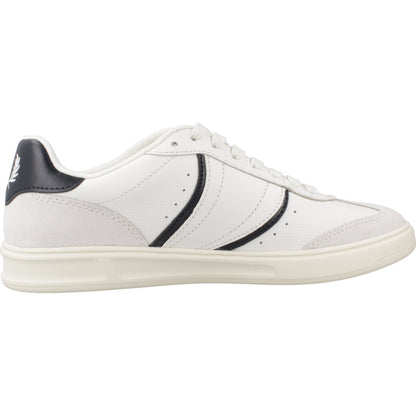 FRED PERRY  B EMBOSSED LEATHER en color SNWWHT  (4)