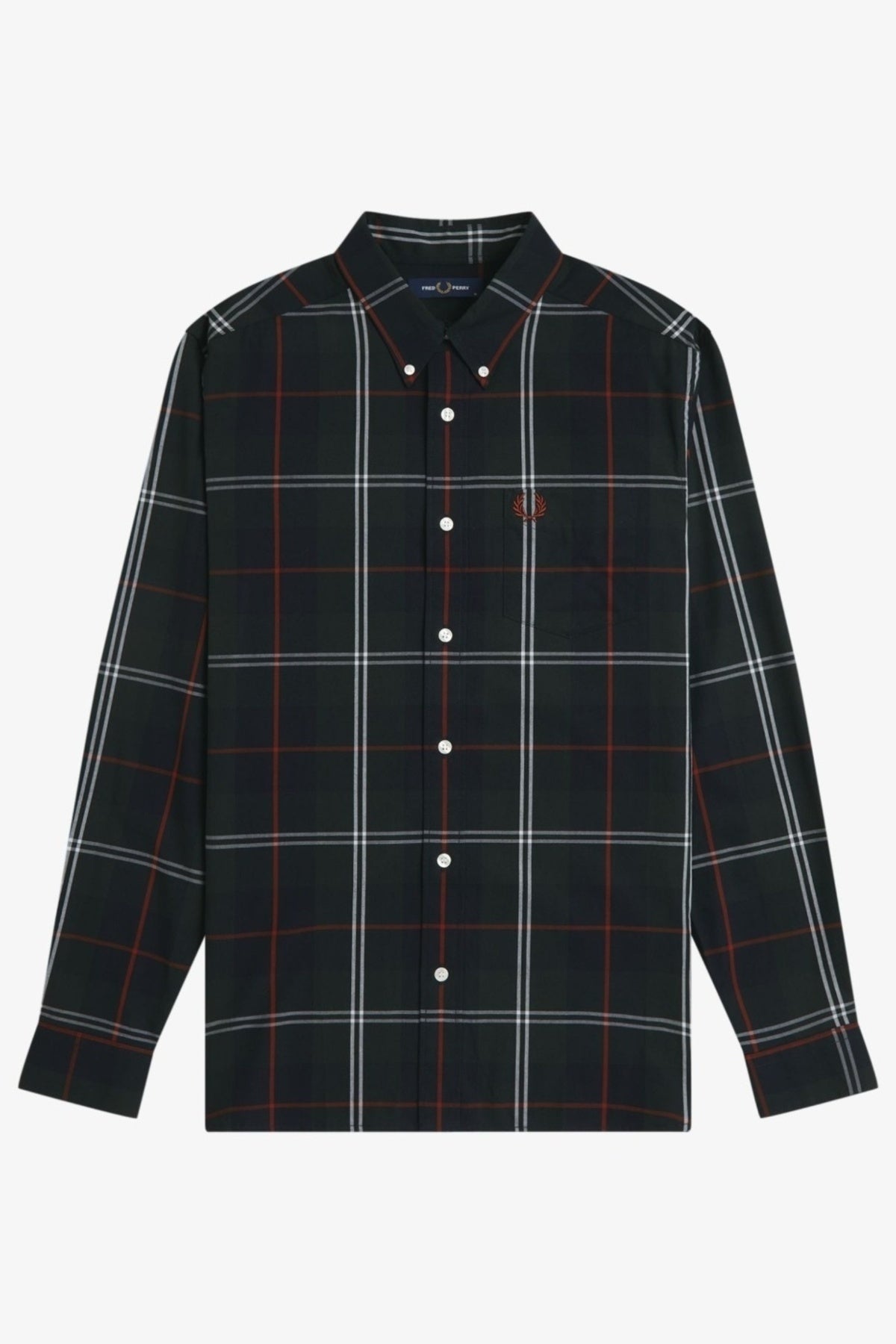 FRED PERRY POPLIN TARTAN SHIRT en color Q  (3)