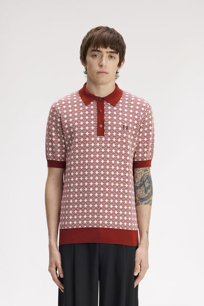 FRED PERRY FLORAL JACQUARD SHIR en color C  (1)