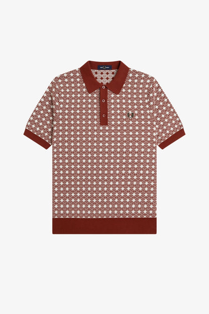 FRED PERRY FLORAL JACQUARD SHIR en color C  (4)