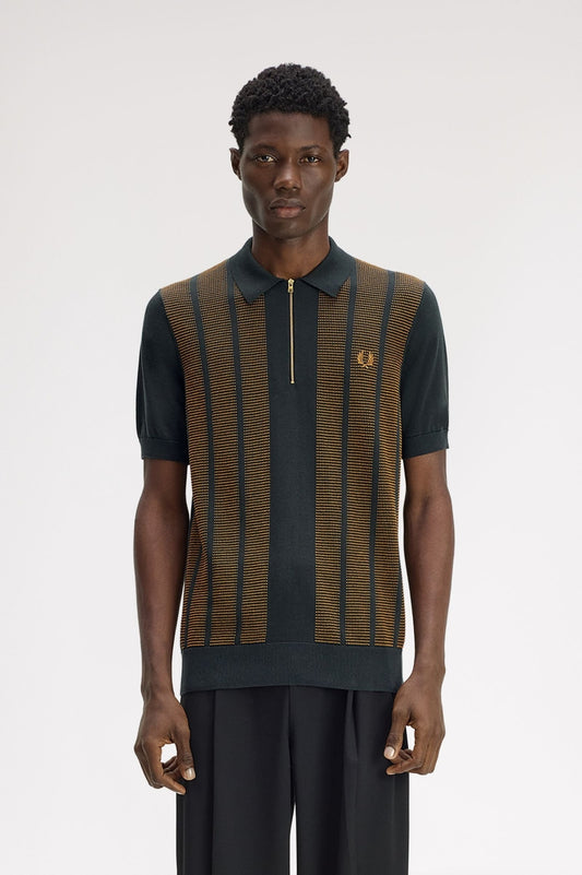 FRED PERRY TEXTURED PANEL KNITT en color Q  (1)