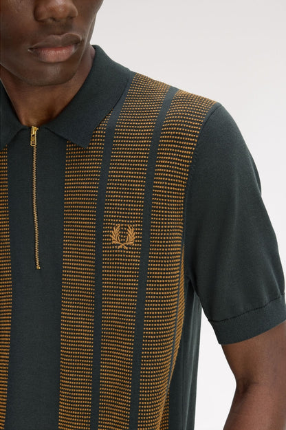 FRED PERRY TEXTURED PANEL KNITT en color Q  (4)