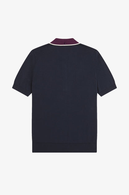 FRED PERRY CABLE KNIT SHIRT en color   (4)