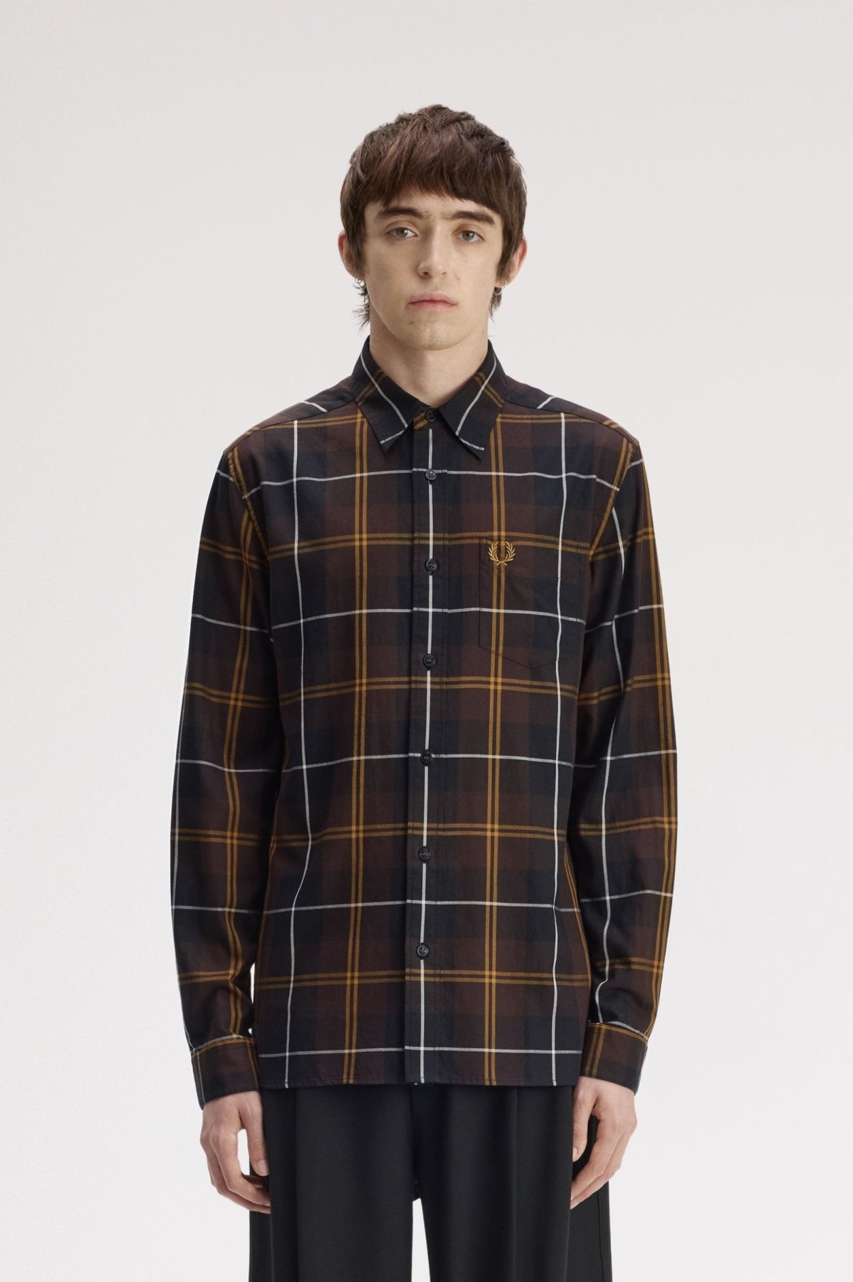FRED PERRY TWILL TARTAN SHIRT en color C  (1)