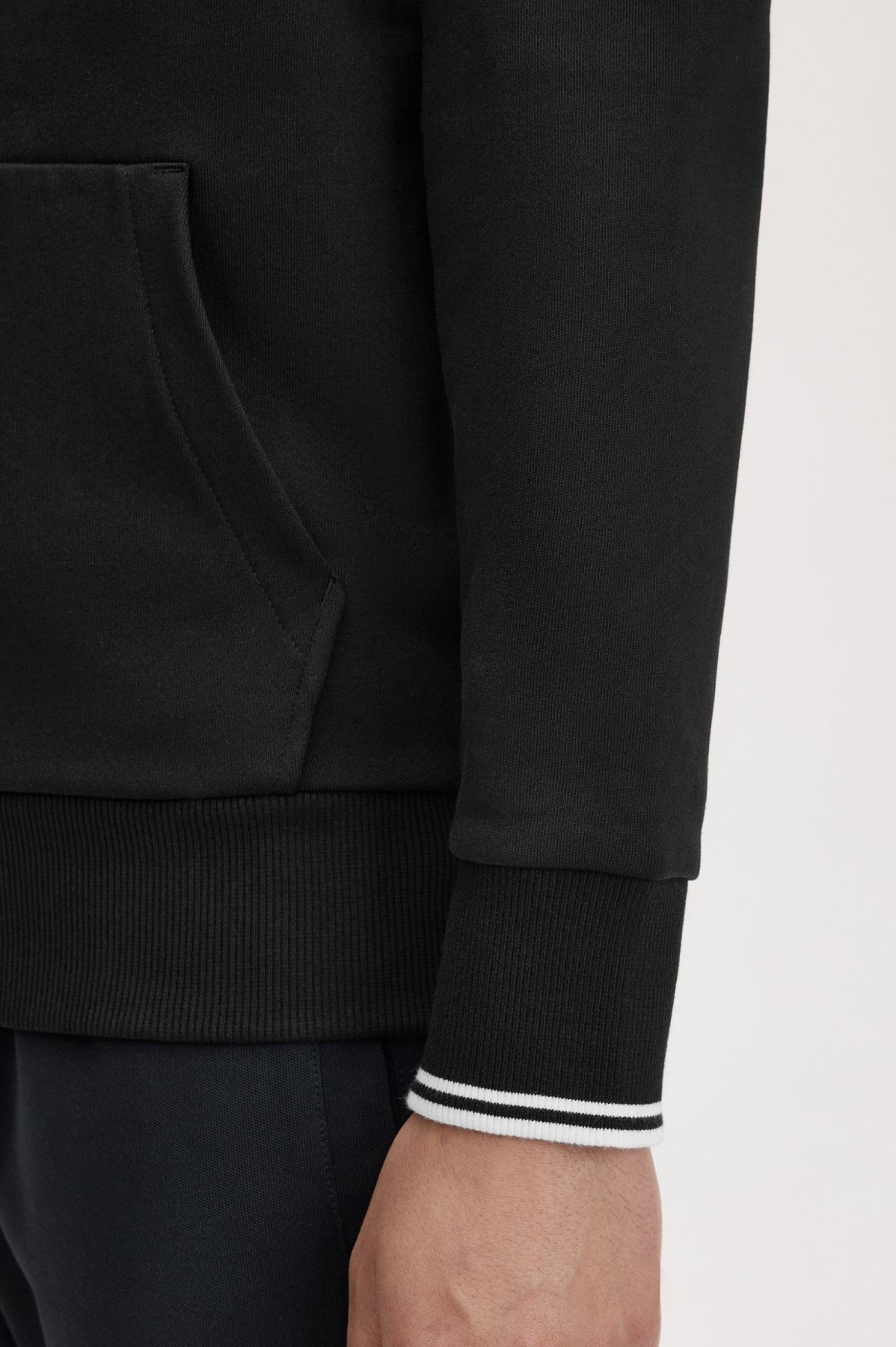 FRED PERRY TIPPED HOODED SWEATS en color   (3)
