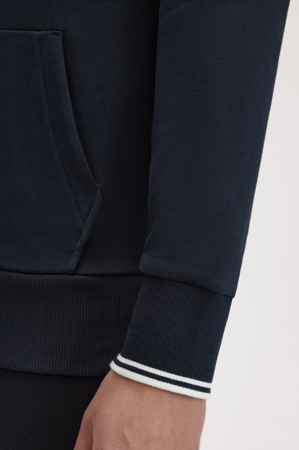 FRED PERRY TIPPED HOODED SWEATS en color   (4)