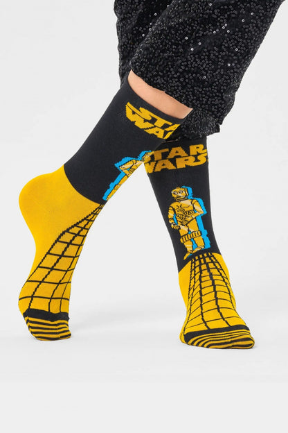 HAPPY SOCKS STAR WARS C-PO SOCK en color   (2)