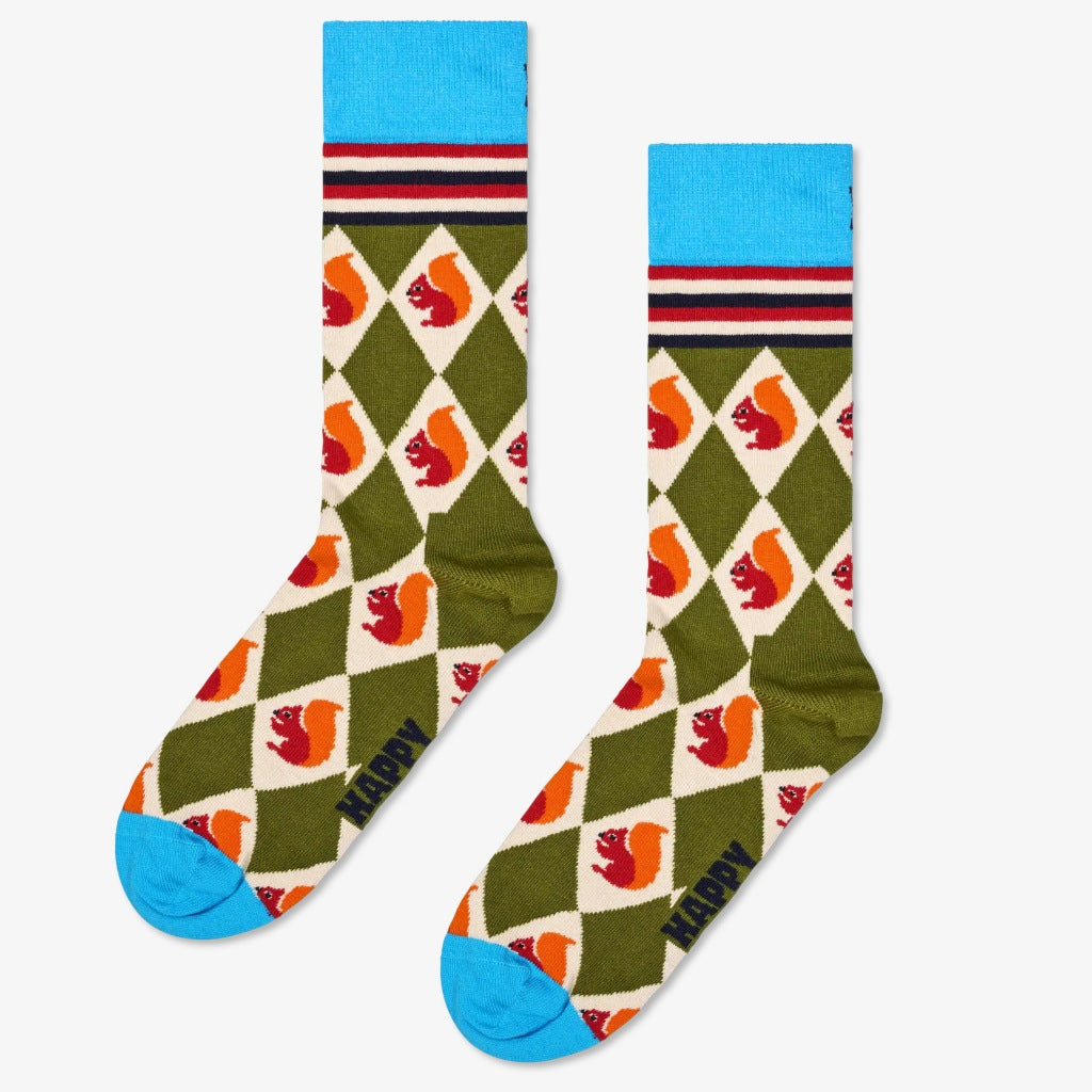 HAPPY SOCKS SQUIRREL ARGYLE SOCK en color   (3)