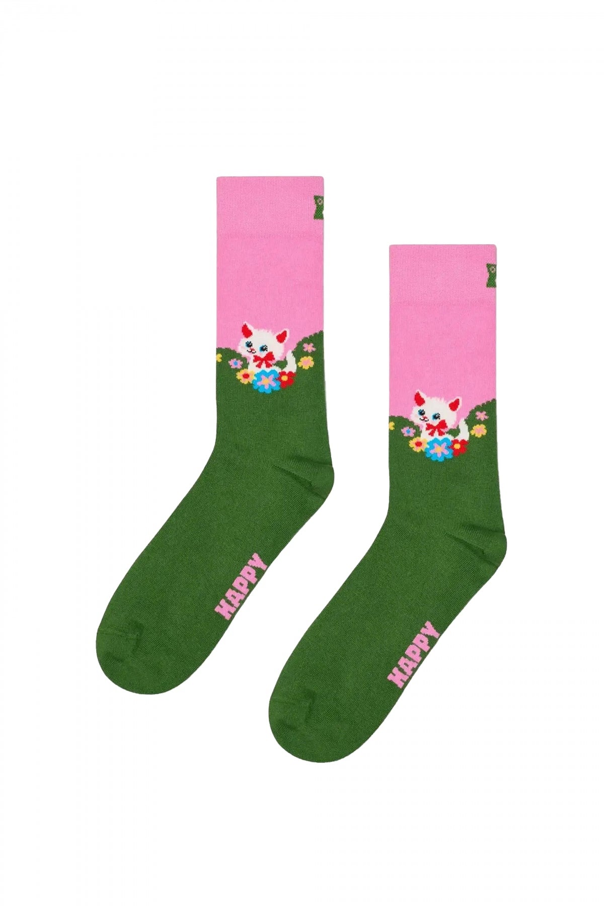 HAPPY SOCKS  KITTEN AND FLOWERS  en color   (1)