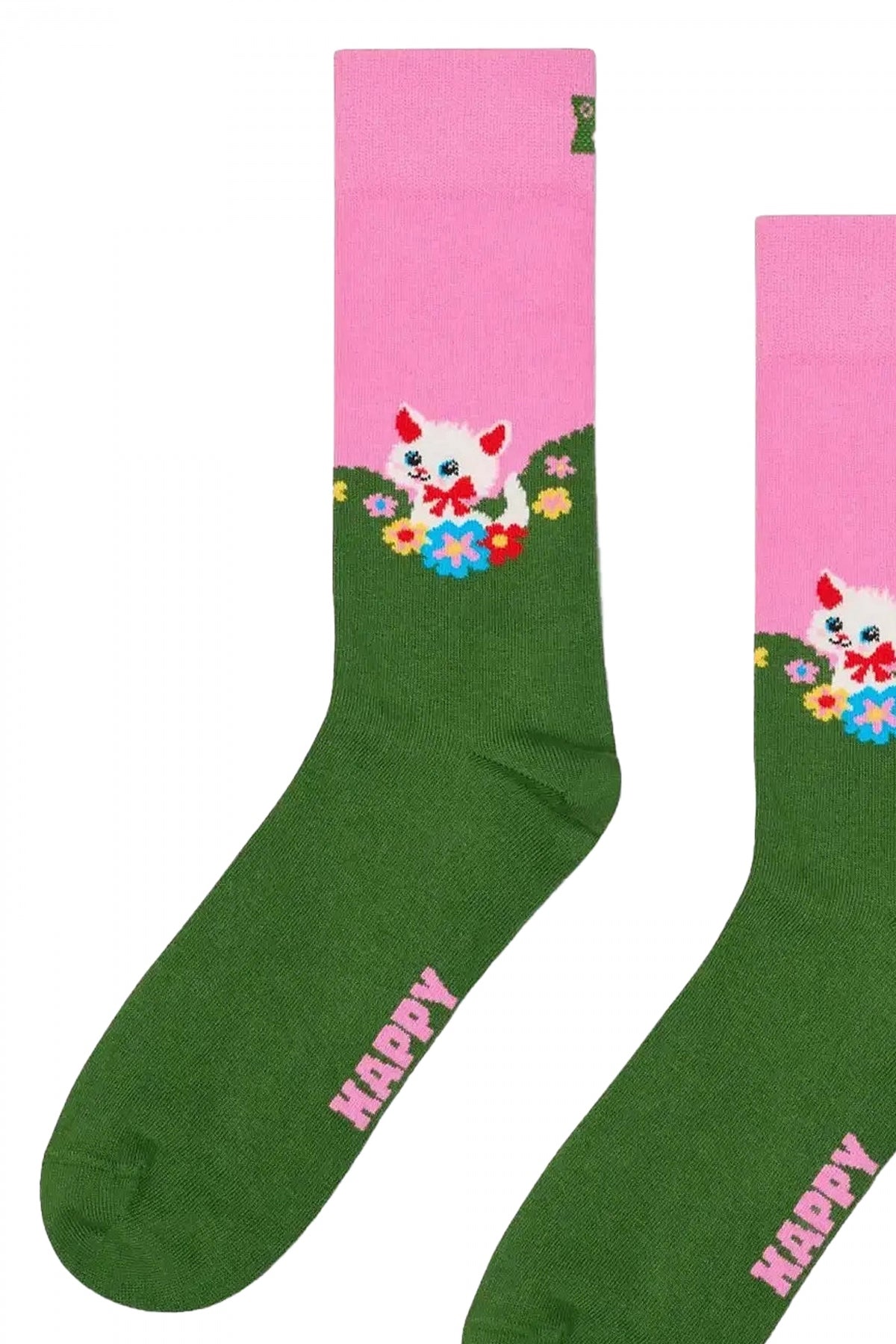 HAPPY SOCKS  KITTEN AND FLOWERS  en color   (2)
