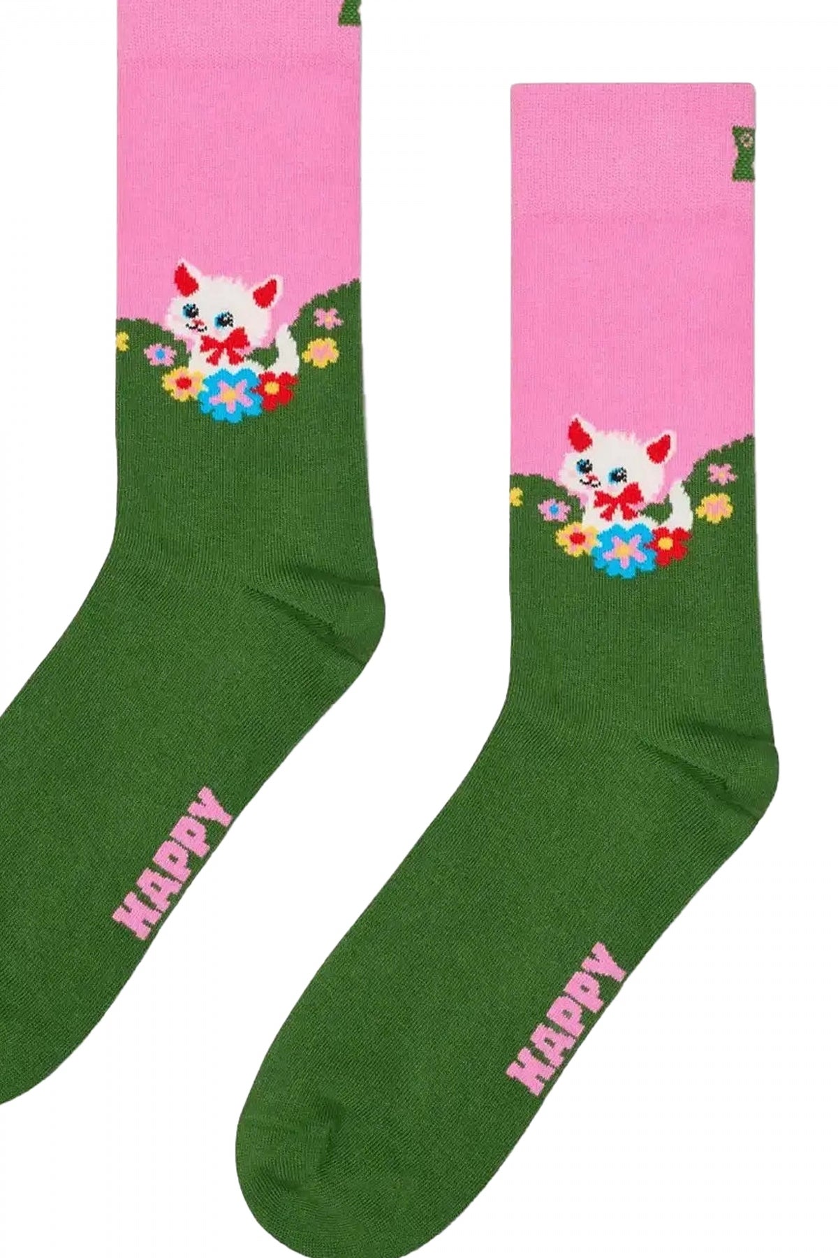 HAPPY SOCKS  KITTEN AND FLOWERS  en color   (3)