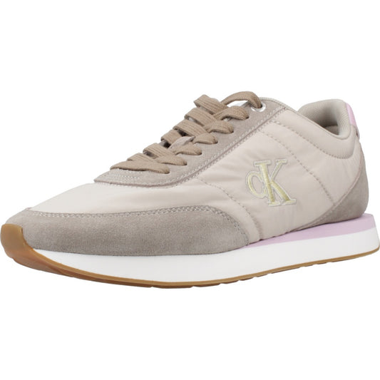 CALVIN KLEIN RETRO RUNNER LACE UP en color TAUPE  (1)