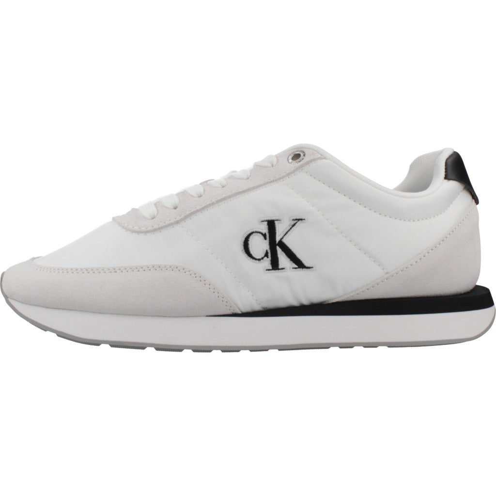 CALVIN KLEIN RETRO RUNNER LACE UP en color WHTBLK  (2)