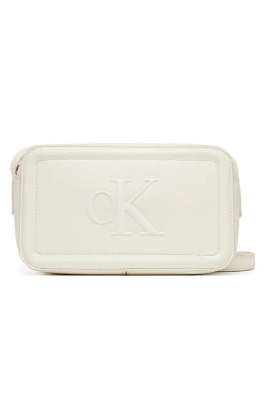 CALVIN KLEIN RAISED CK CAMERA BAG en color WHITE  (1)