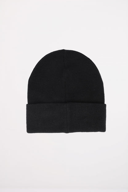 CALVIN KLEIN CK FINE RIB BEANIE en color BLACK  (2)