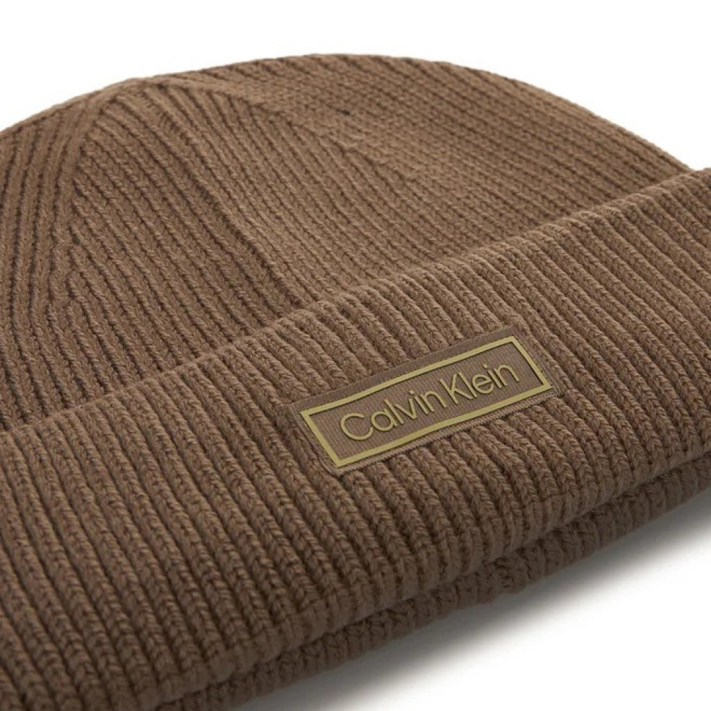 CALVIN KLEIN PATCH CHUNKY RIB COT en color WALNUT  (5)