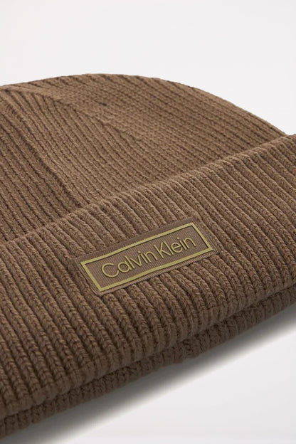 CALVIN KLEIN PATCH CHUNKY RIB COT en color WALNUT  (2)