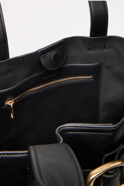 CALVIN KLEIN BUCKLE MEDIUM TOTE en color BLACK  (3)